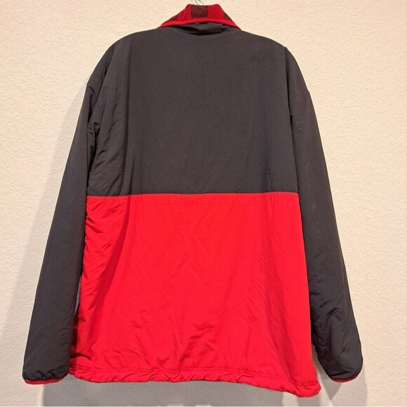 Chubbies Fleece Lined Jacket Nylon Red Black Buffalo Check Large Pockets XXL - Picture 4 of 12